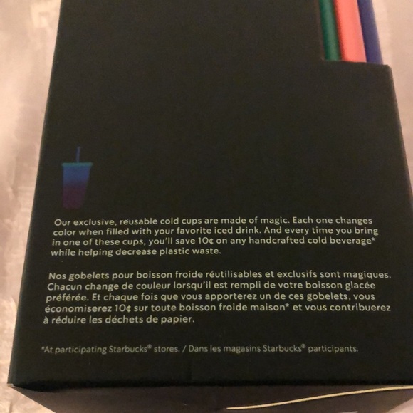 Starbucks Color Changing Reusable Cold Cups - Picture 4 of 4
